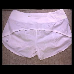 lululemon shorts women white size 8